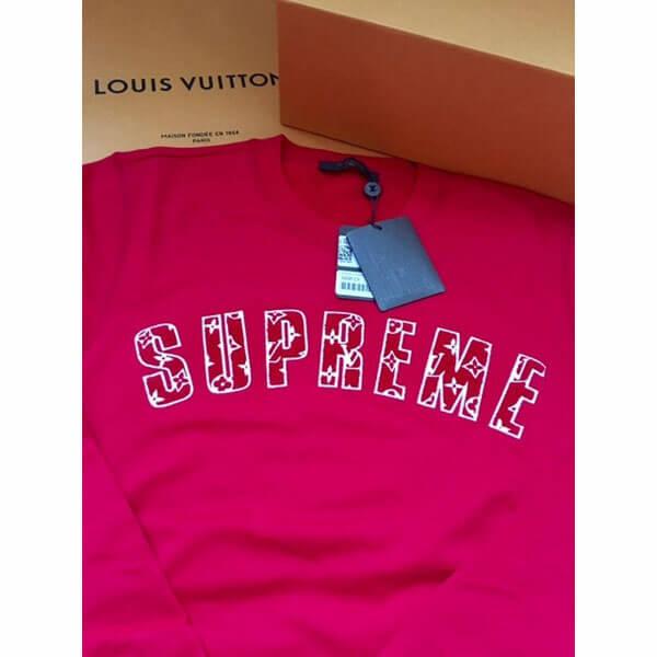 ルイヴィトン シュプリーム コピー パーカー supreme 偽物 X Louis Vuitton ARC LOGO CREWNECK Crewneck クルーネック201116CC2